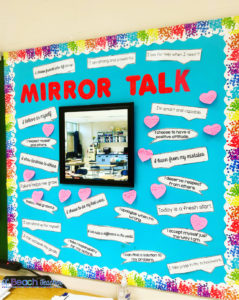 SEL Strategy Positive Self-Talk Bulletin Board